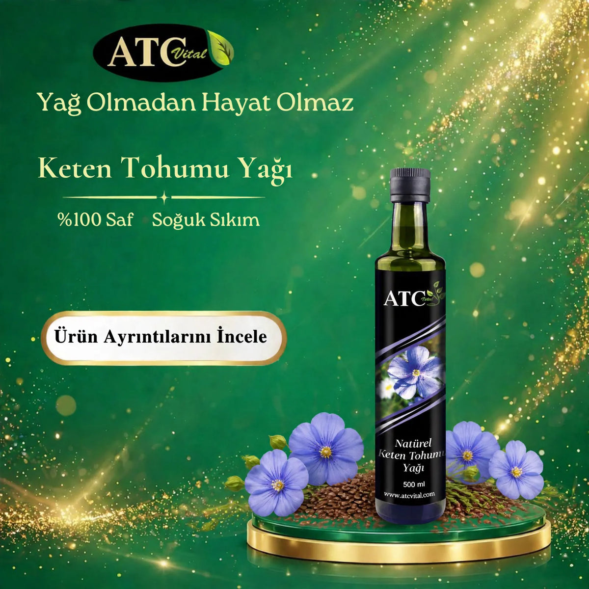 ATC Vital Natural Flaxseed Oil