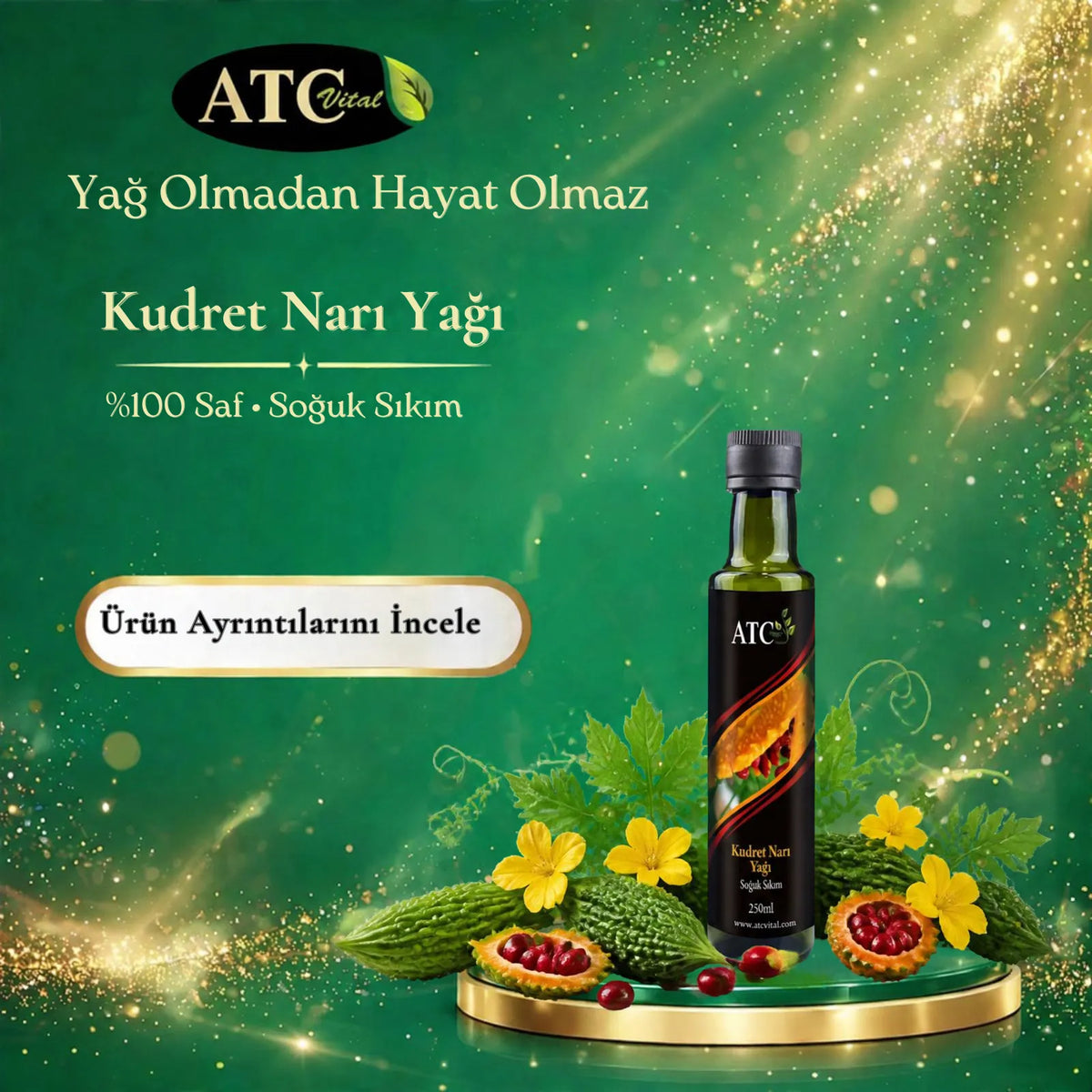 ATC Vital Natürel Kudret Narı Yağı