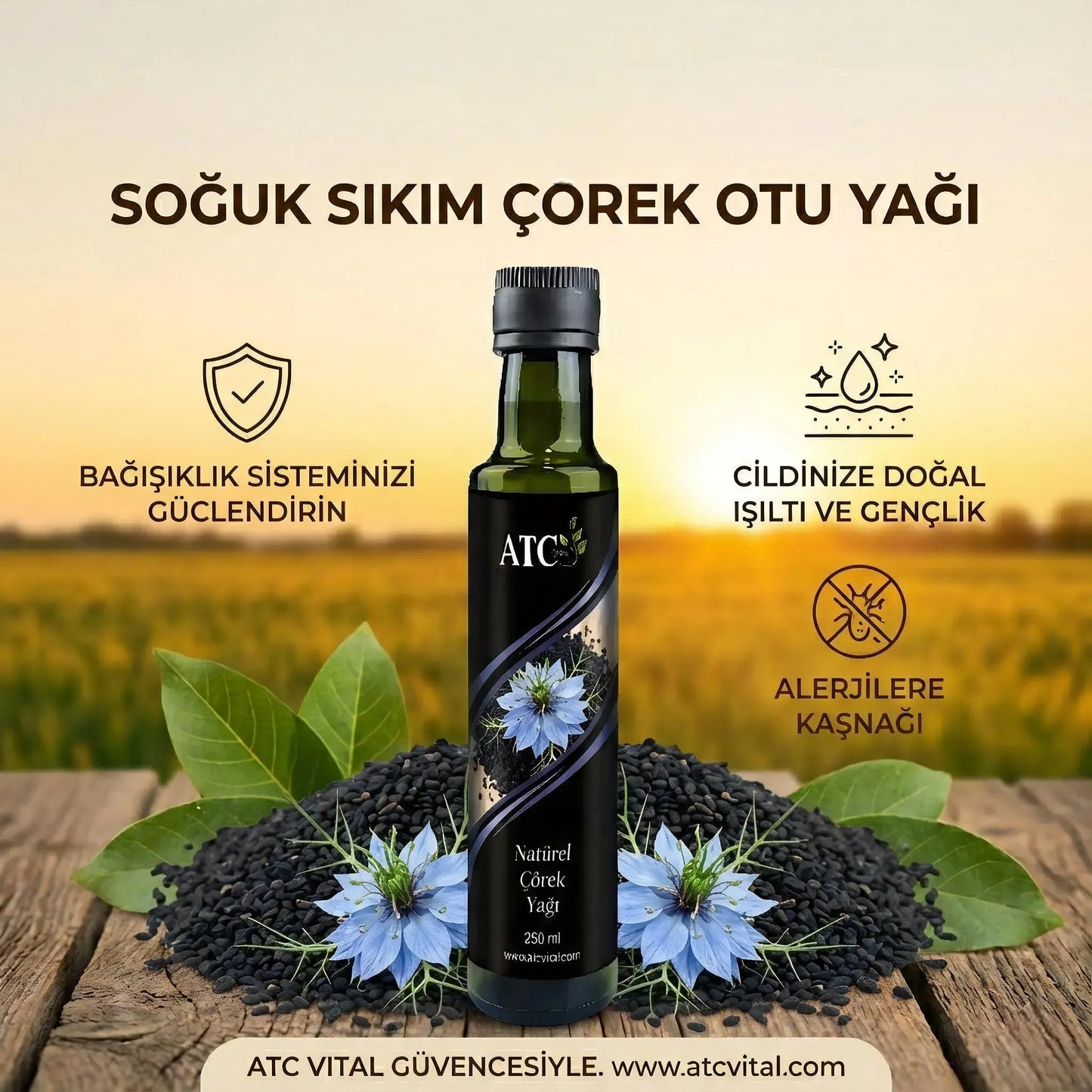 ATC Vital Kudret Narı Yağı - Geleneksel Üretim - 250 ml