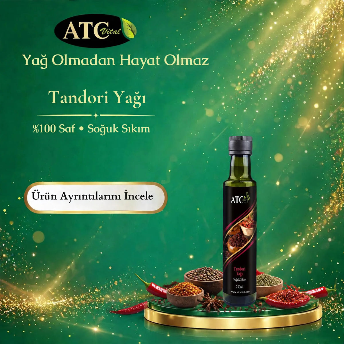 ATC Vital Tandori Baharatlı Susam Yağı