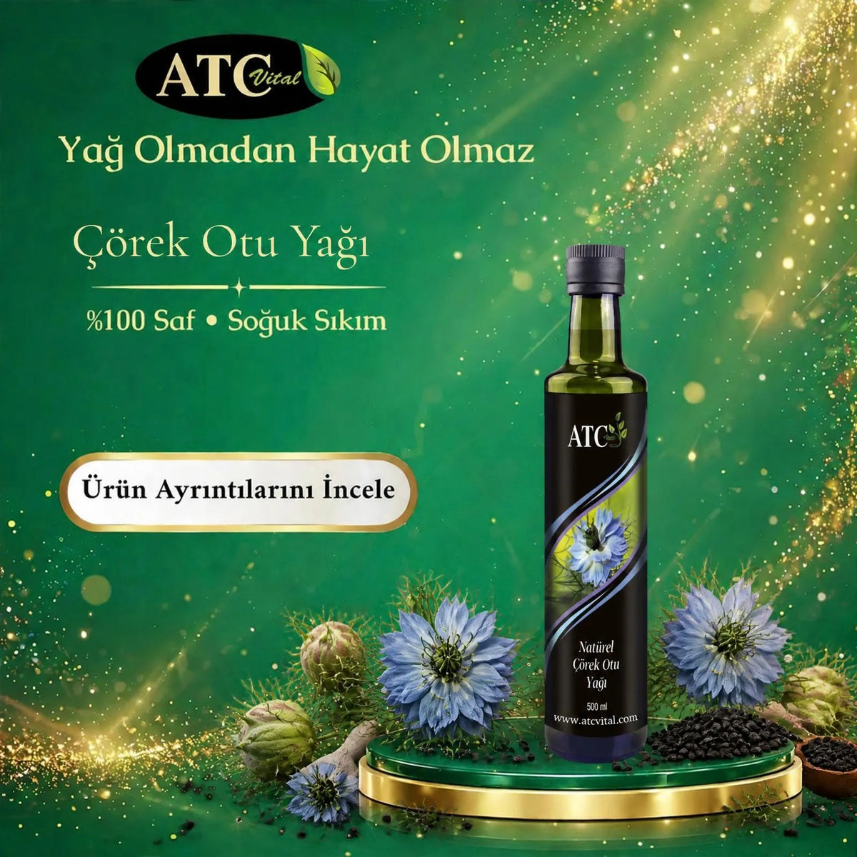 ATC Vital Natürel Çörek Otu Yağı