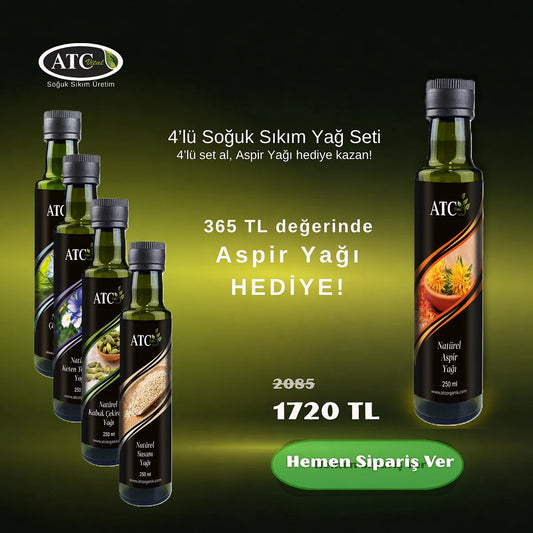 ATC Vital 4’lü Yağ Seti (+ Aspir Yağı Hediye!)