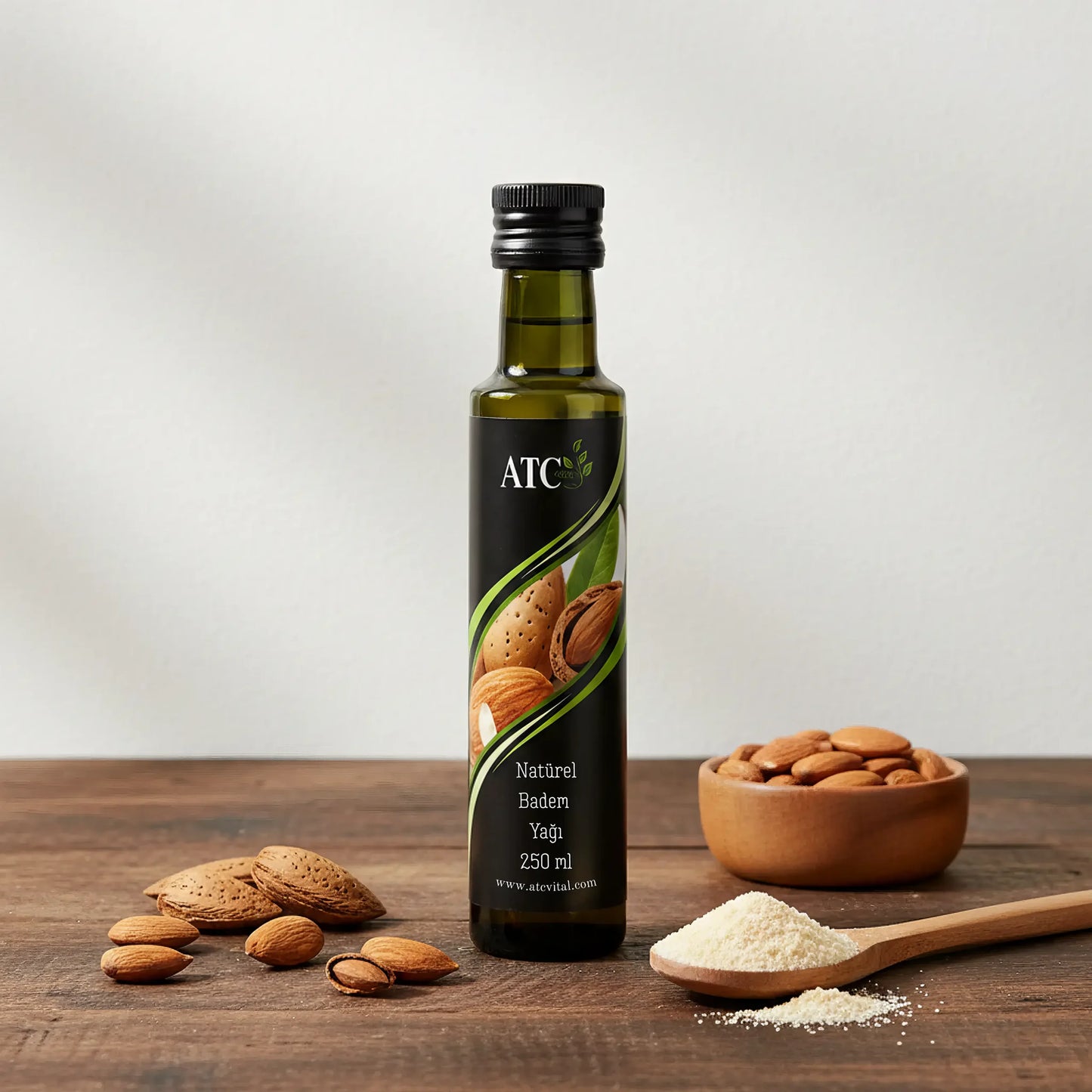 ATC Vital Natürel Badem Yağı - Soğuk Sıkım Premium Seri - 250 ml