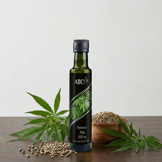 ATC Vital Natürel Kenevir Tohumu Yağı - Soğuk Sıkım - 250 ml