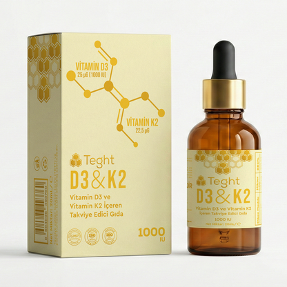 Vitamin D3 ve K2 içeren Takviye Edici