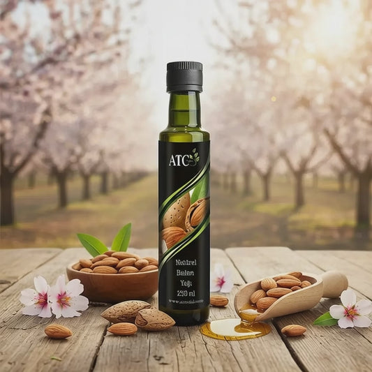 ATC Vital Natürel Badem Yağı - Soğuk Sıkım Premium Seri - 250 ml